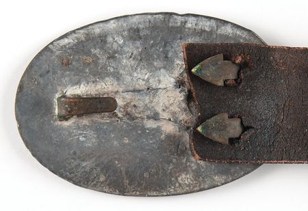 Lot #412 Civil War: Union Infantry Waist Belt and Buckle - Image 3