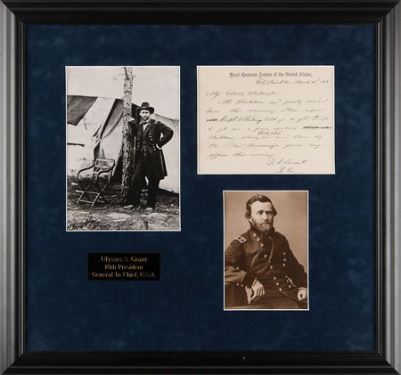 Lot #11 U. S. Grant Civil War–Dated Autograph