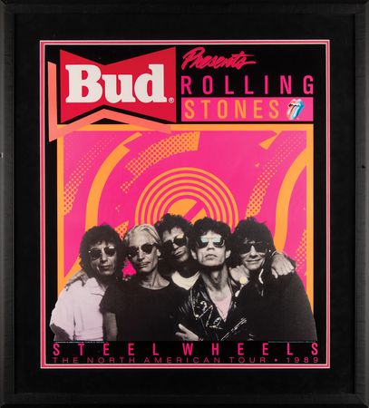Lot #810 Rolling Stones 1989 North American Steel Wheels Tour Poster (28.5˝ x 31.5˝) - Image 1