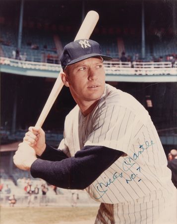 Lot #1024 Mickey Mantle Signed Oversized Photograph - Image 2
