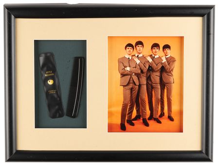 Lot #730 Beatles 'Apple Records' Hair Comb and Apple Boutique 'Dezo Hoffmann' Photograph - Image 1