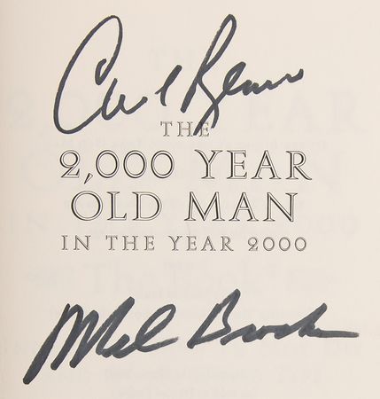 Lot #892 Mel Brooks and Carl Reiner Signed Book - The 2000 Year Old Man in the Year 2000 - Image 2