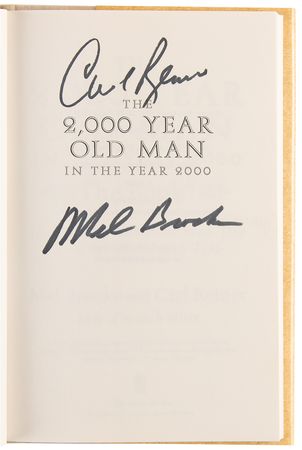 Lot #892 Mel Brooks and Carl Reiner Signed Book - The 2000 Year Old Man in the Year 2000 - Image 4
