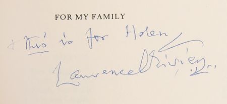 Lot #970 Laurence Olivier Signed Book - Confessions of an Actor - Image 2