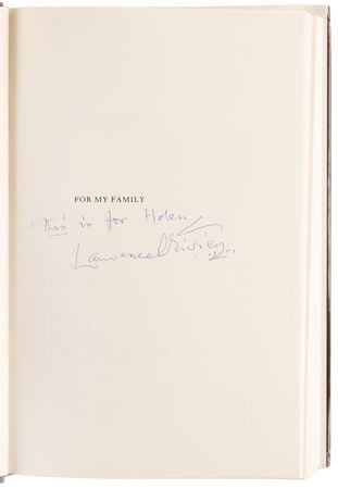 Lot #970 Laurence Olivier Signed Book - Confessions of an Actor - Image 4