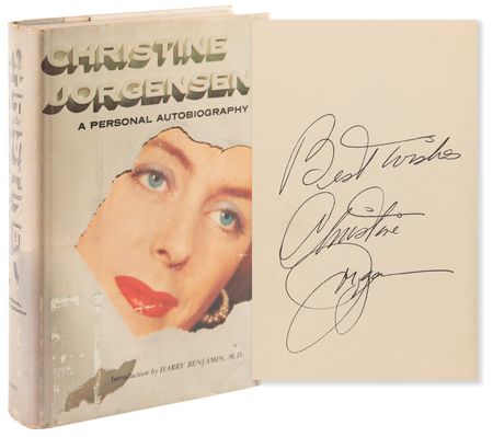 Lot #281 Christine Jorgensen Signed Book - A Personal Autobiography - Image 1