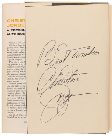 Lot #281 Christine Jorgensen Signed Book - A Personal Autobiography - Image 4