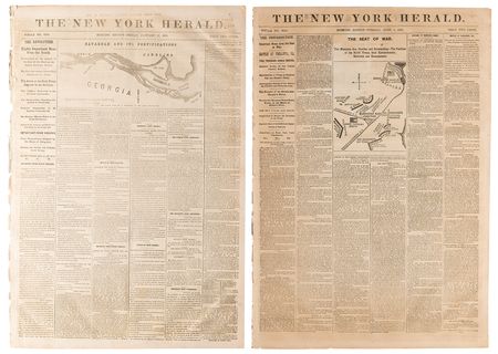 Lot #410 Civil War: (9) Issues of the New York Herald (January–June 1861) - Image 2