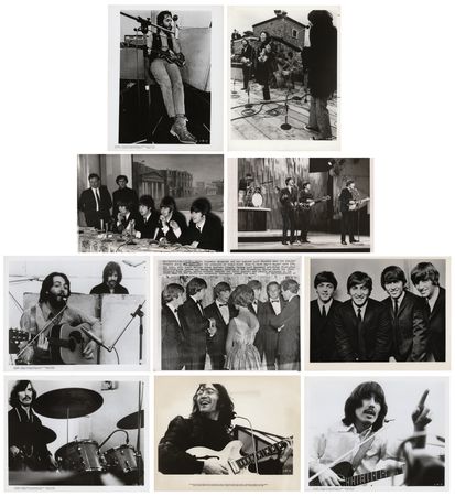 Lot #732 Beatles (10) Original Vintage Photographs - Image 1