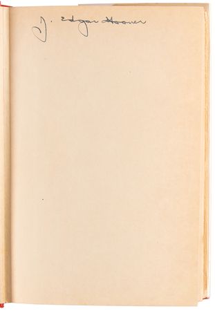 Lot #277 J. Edgar Hoover Signed Book - The FBI in Peace and War - Image 4