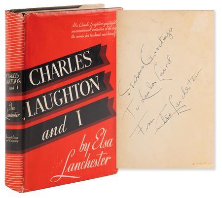 Lot #944 Elsa Lanchester Signed Book - Charles Laughton and I - Image 1