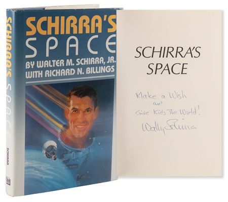 Lot #528 Wally Schirra Signed Book - Schirra's Space - Image 1
