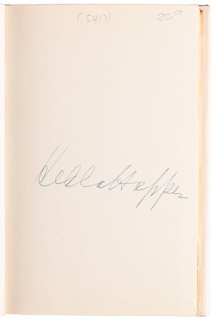 Lot #935 Hedda Hopper Signed Book - From Under My Hat - Image 4