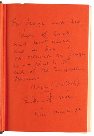 Lot #968 David Niven Signed Book - The Moon's a Balloon - Image 4