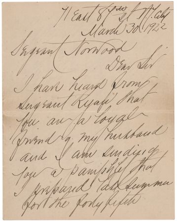 Lot #419 Elizabeth B. Custer Autograph Letter Signed on George A. Custer's Little Bighorn Memorials: 
