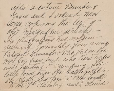 Lot #419 Elizabeth B. Custer Autograph Letter Signed on George A. Custer's Little Bighorn Memorials: 