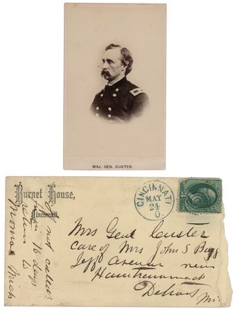 Lot #420 George A. Custer Hand-Addressed Envelope