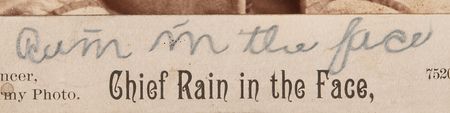 Lot #235 Rain in the Face Scarce Signed Cabinet Photograph - Issued for the 1893 Chicago World's Fair - Image 2