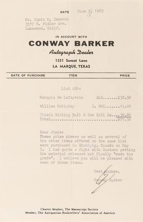 Lot #237 Sitting Bull and One Bull Signatures - Rare Autographs of the Sioux who Vanquished Custer at Little Bighorn - Image 4