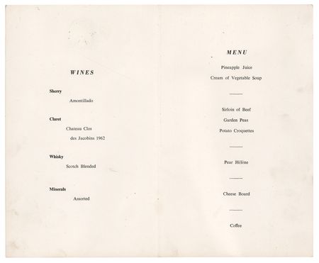 Lot #517 Neil Armstrong Signed Menu - Image 2