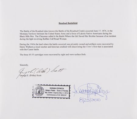 Lot #443 Little Bighorn Relics: Cartridges Excavated from the Battlefield - Image 2