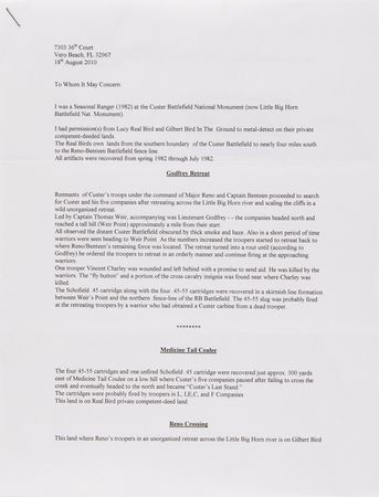 Lot #443 Little Bighorn Relics: Cartridges Excavated from the Battlefield - Image 3