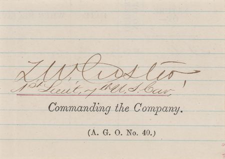 Lot #364 Little Bighorn: Thomas W. Custer