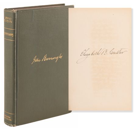 Lot #422 Elizabeth B. Custer and John Burroughs Signed Book - Wake-Robin - Image 1