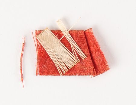 Lot #95 [Abraham Lincoln] Damask Curtain Relic