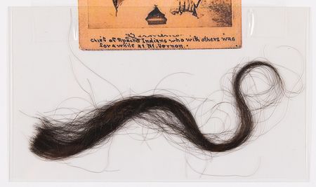 Lot #234 Geronimo: Large, Well-Documented Lock of Hair from the Apache Warrior's Ponytail - Image 2