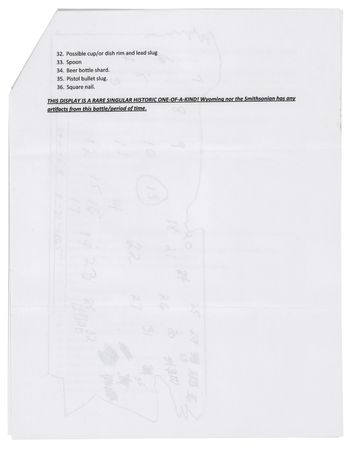 Lot #254 Bozeman Trail Relic Display, Attributed to the Sawyers Fight - Image 4