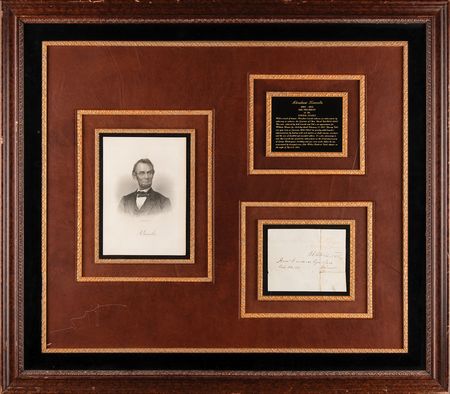 Lot #9 Abraham Lincoln Autograph Endorsement Signed as President, Endorsing Former Ohio Governor David Tod - Image 3