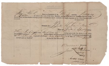 Lot #428 Henry Dearborn and James Lovell Document Signed - Image 1
