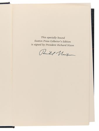 Lot #105 Richard Nixon Signed Book - The Memoirs of Richard Nixon - Image 4