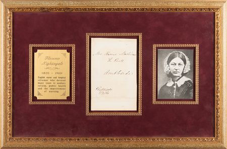 Lot #301 Florence Nightingale Hand-Addressed and Signed Cover to Harriet Martineau - Image 1