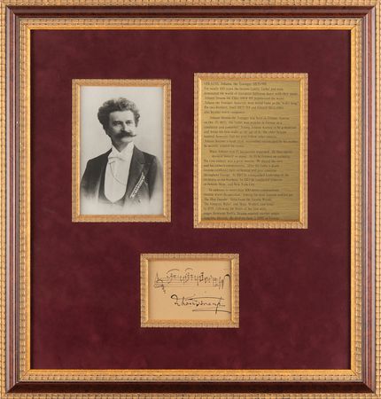 Lot #656 Johann Strauss II Autograph Musical