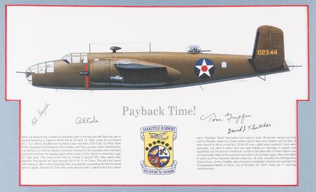 Lot #430 Doolittle Raiders (7) Signed Display - Image 5