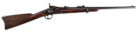 Lot #390 Unaltered 'Custer Range' Springfield US Model 1873 Trapdoor Cavalry Carbine - Image 1