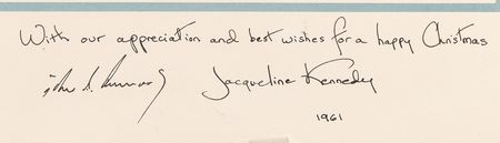 Lot #91 John F. Kennedy 1961 White House Christmas Gift Print - Image 2