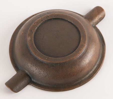 Lot #473 USS Constitution 1927 Restoration Relic Bronze Ashtray - Image 3