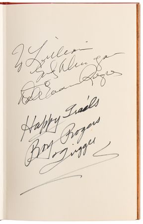 Lot #978 Roy Rogers and Dale Evans Signed Book - Happy Trails - Image 4