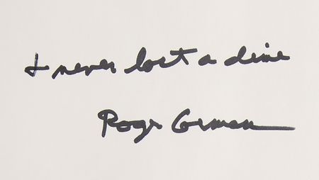 Lot #902 Roger Corman Signed Book - The Films of Roger Corman - Image 2