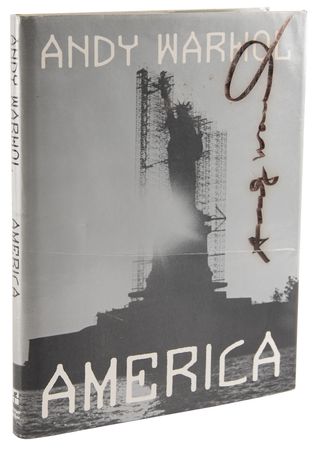Lot #558 Andy Warhol Twice-Signed Book - America - Image 4
