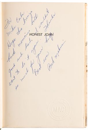Lot #449 Bud Mahurin Signed Book - Honest John - Image 4