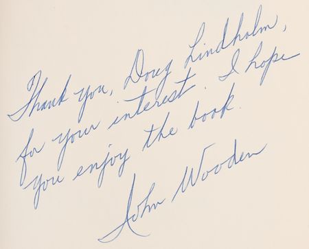 Lot #1029 John Wooden Signed Book - They Call Me Coach - Image 2