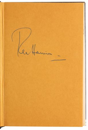 Lot #926 Rex Harrison Signed Book - Rex: An Autobiography - Image 4
