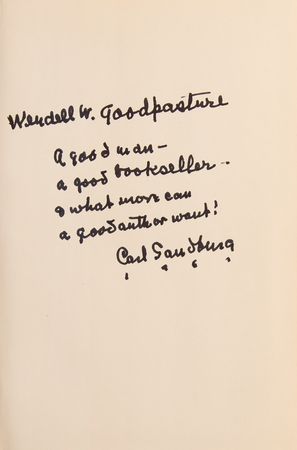 Lot #639 Carl Sandburg Signed Book - Carl Sandburg - Image 2