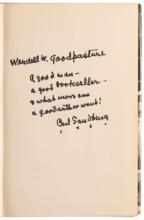 Lot #639 Carl Sandburg Signed Book - Carl Sandburg - Image 4