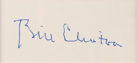 Lot #55 Bill Clinton and Monica Lewinsky Signatures - Image 2