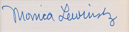 Lot #55 Bill Clinton and Monica Lewinsky Signatures - Image 3